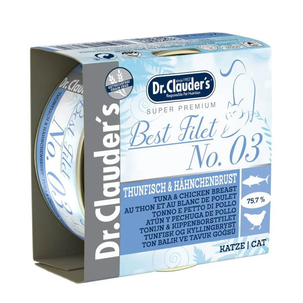 د. كلاودرز طعام رطب للقطط البالغة بنكهة التونة والدجاج 70 جم |  صيدلية.كوم.