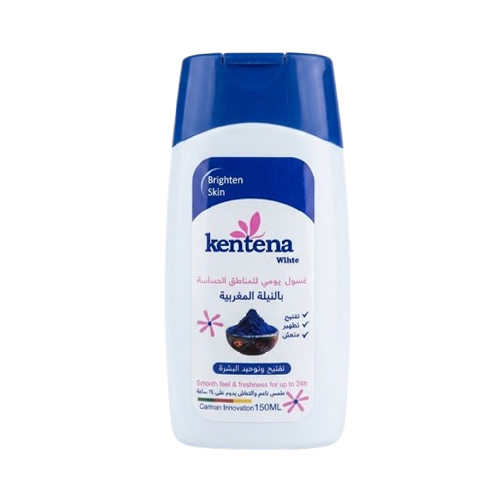 Kentina White daily intimate wash with Moroccan indigo, 150 ml