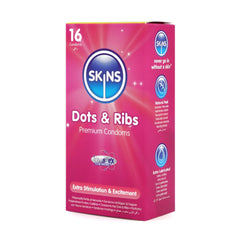 Skins Dots & Ribs Condom 16 Pieces