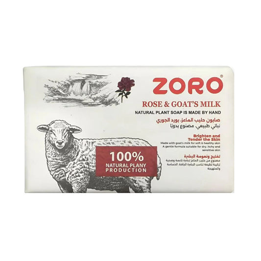 Zoro Goat Milk & Damask Rose Soap Bar 248 Gm