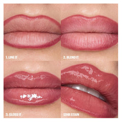 Huda Beauty Make Out Sesh Duo Lip Kit in Nude Pink shades