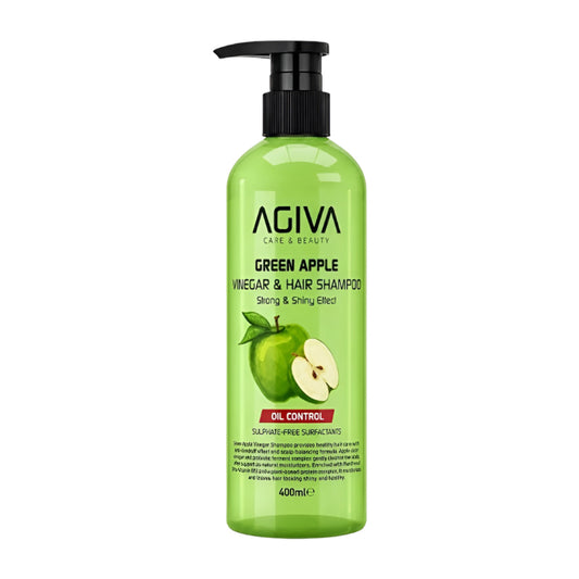AGIVA Green Apple Vinegar Shampoo for Oil Control & Hair Shine 400 ml