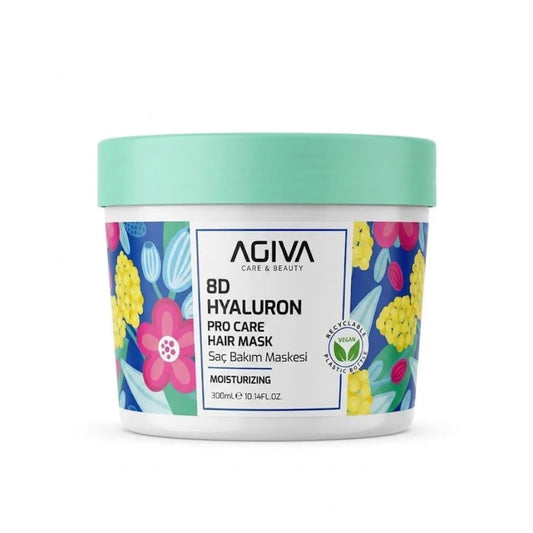 AGIVA 8D Hydrating Hair Mask with Hyaluron And Niacinamide And Almond Oil 300 ml