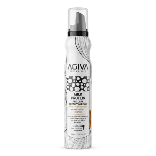 Agiva Creamy Mousse with Milk Protein for Hair Care 200 ml