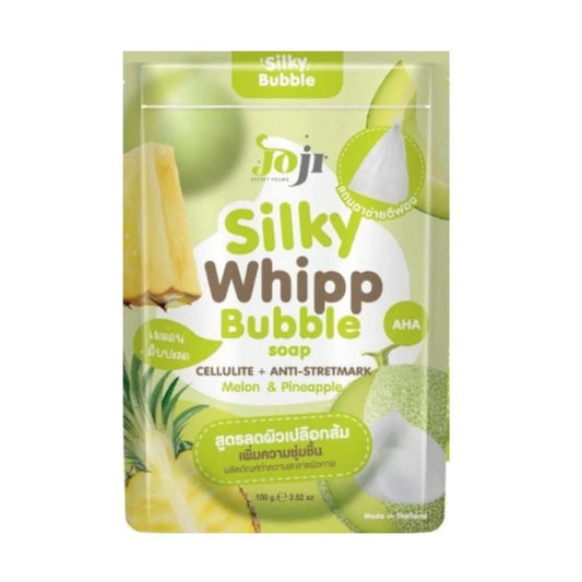 جوجي سيكريت يونغ صابون قالب سيلكي ويب بابل مضادة للسيلوليت بالشمام والأناناس 100 جرام