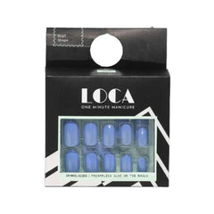 Loca Press On Nails Purple Oval Shape 11