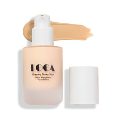 Loca Dreamy Glowy Skin Ultra Whiteless Foundation 06 Honey Glazed Light Medium Warm