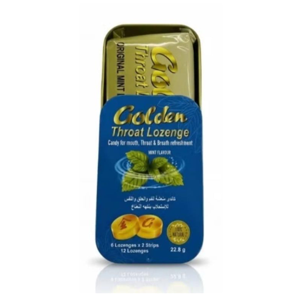 Golden Throat Lozenge Original Mint 12 Lozenges
