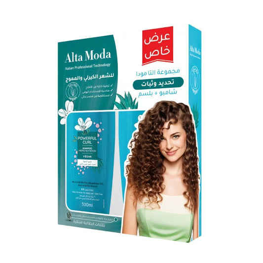Altamoda Curly And Wavy Hair Defining and Holding Set (Shampoo 300 Ml + Conditioner 300 Ml)