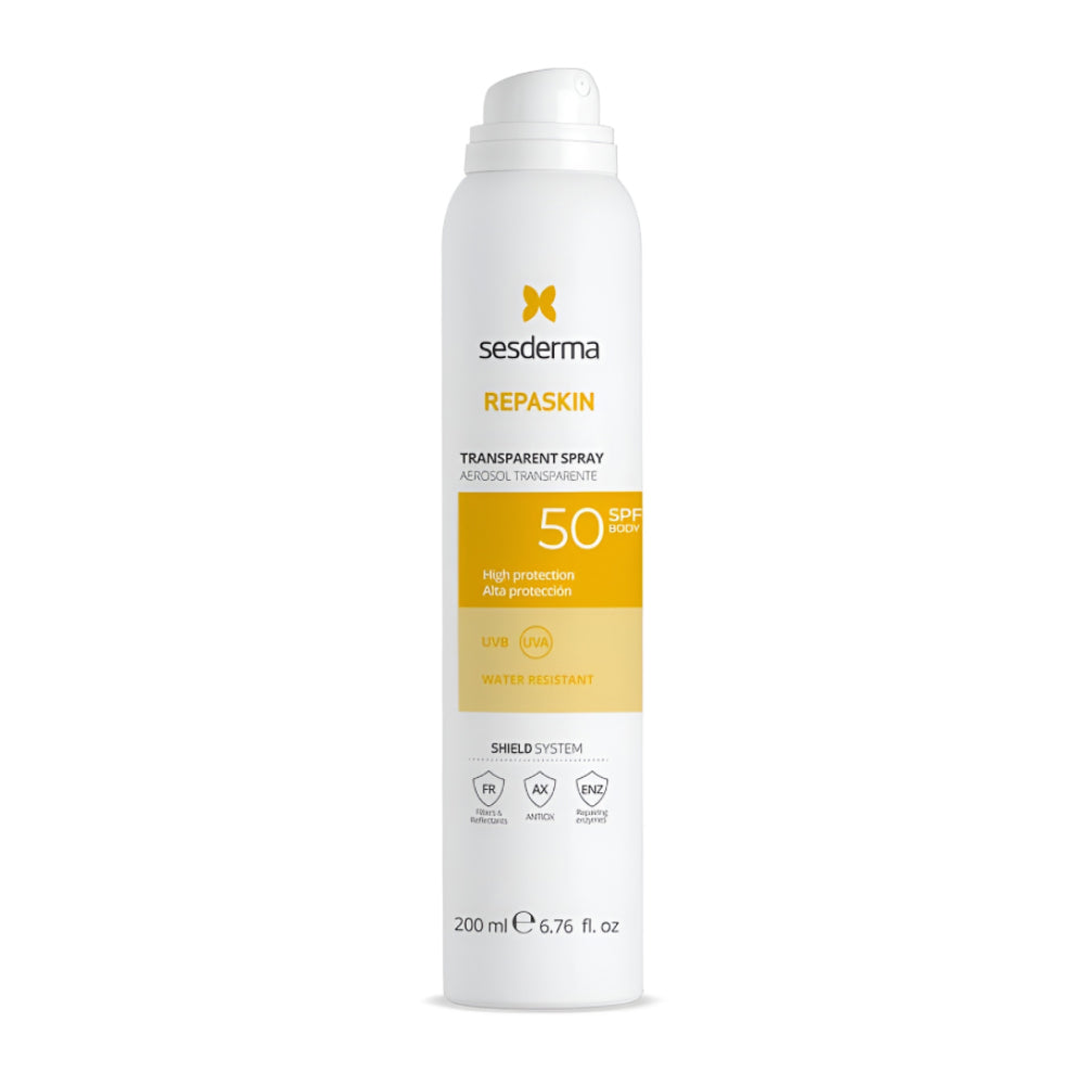 بخاخ واقي شمس ريباسكن شفاف SPF 50+ حجم 200 مل من سيسديرما