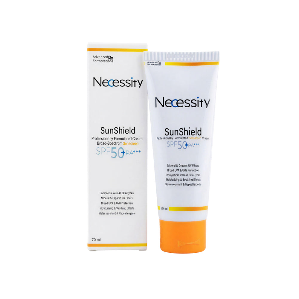 Sun Shield SPF 50+ Sunscreen Cream 70 ml by Necessity