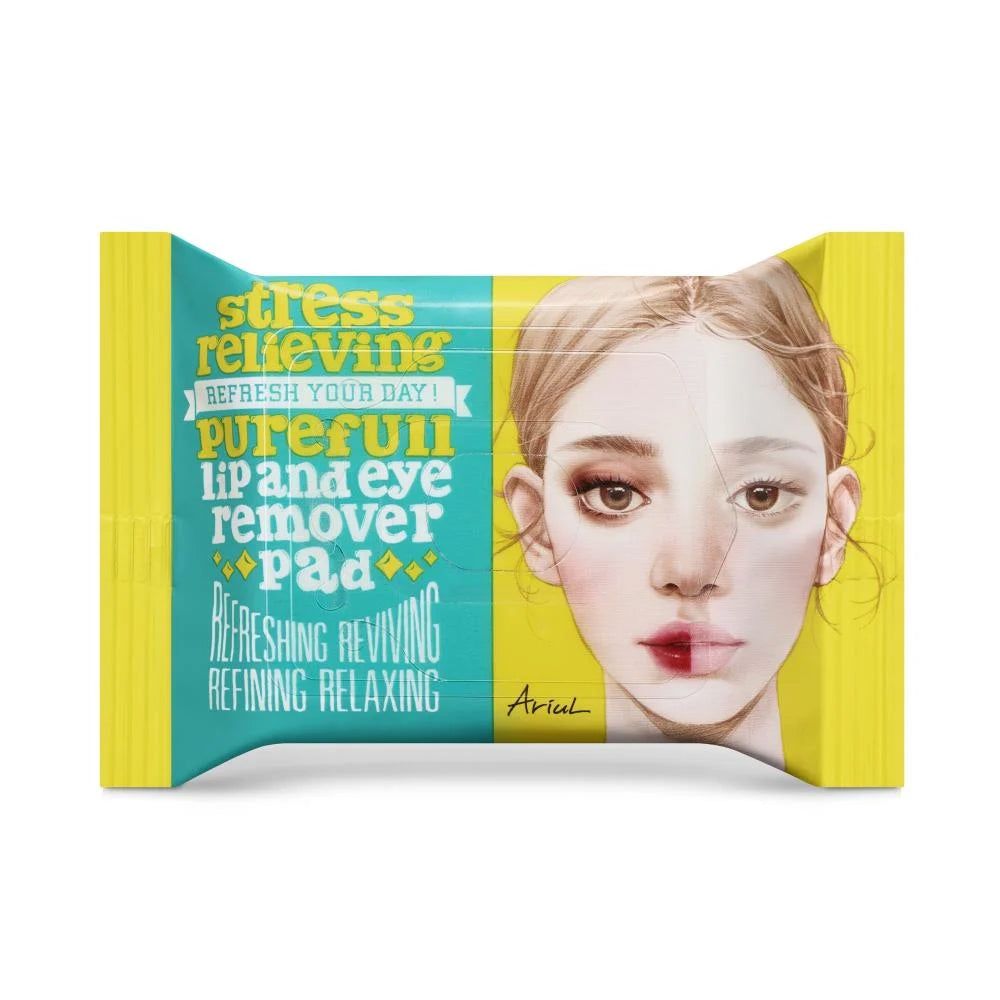 Ariul Pureful Makeup Remover and Stress Reliever Lip and Eye Makeup Pads 30 Pads