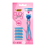 Bic Soleil Click 3 Razor - Handle And 4 Blades