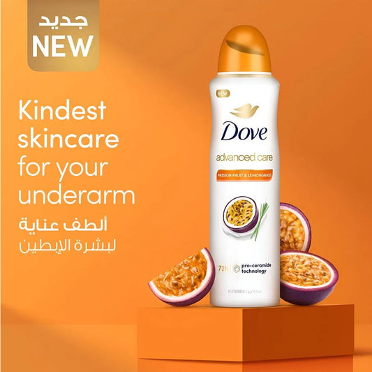دوف مزيل عرق بخاخ ادفانسد كير بالباشن فروت والليمون قراس 150 مل |  صيدلية.كوم.