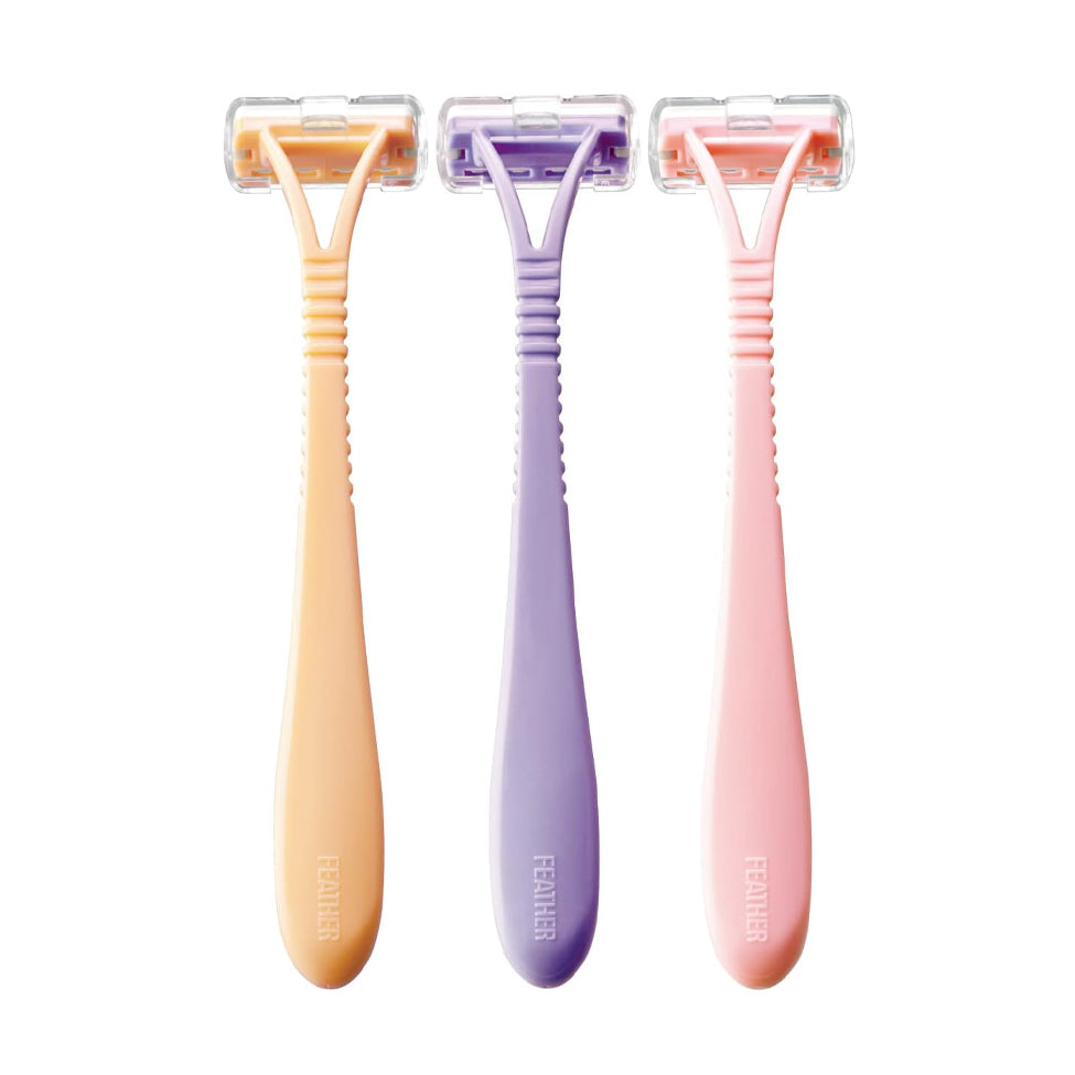 Feather Pinay Women's Shaving Razors 3 Pieces