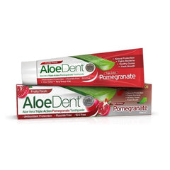 Aloe Dent Toothpastes Aloe Vera Triple Action Pomegranate 100 Ml