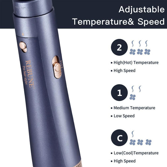 مصفف شعر أزرق 1200 واط موديل RE-2201-2 من ريبون |  صيدلية.كوم.