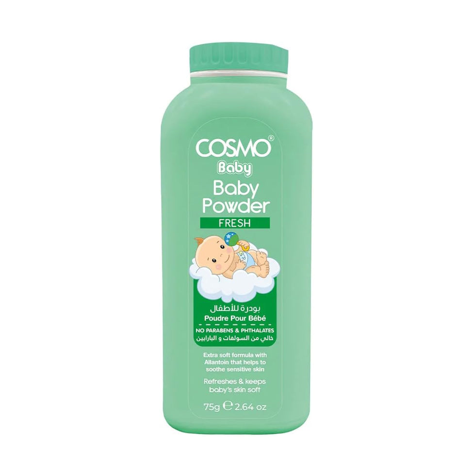 Cosmo Baby Powder Sulfate and Paraben Free Fresh 75 grams