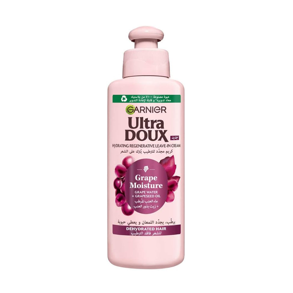 Garnier Ultra Doux Grape Moisture Leave-in Cream for Dehydrated Hair 200 ml