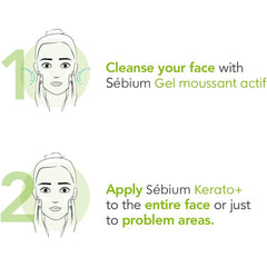 Sebium Gel Cream for Skin to Eliminate Pimples and Blackheads by Bioderma 30 ml