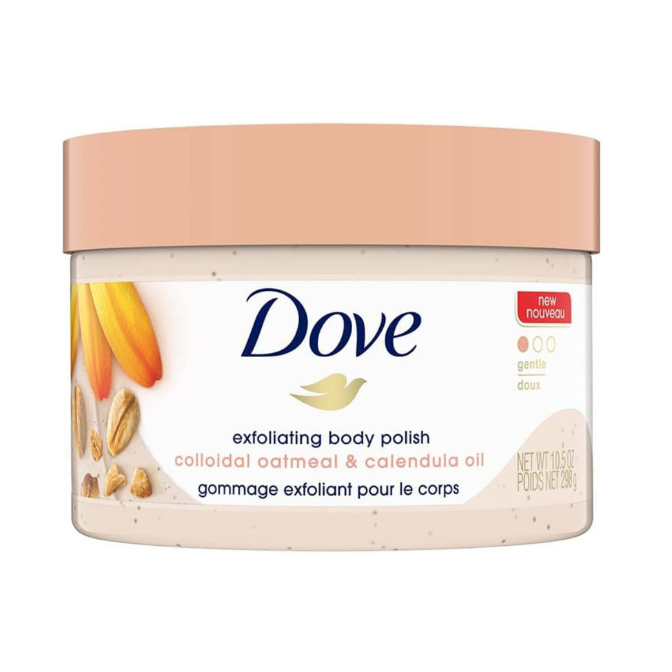 Dove Body Scrub With Oat Flour And Calendula Oil Extract 298 Gm