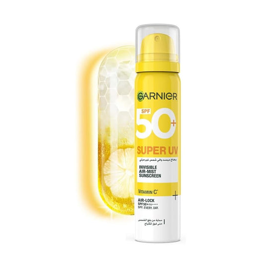 Super UV Invisible Sunscreen Spray SPF50+ With Vitamin C  Garnier 75 Ml