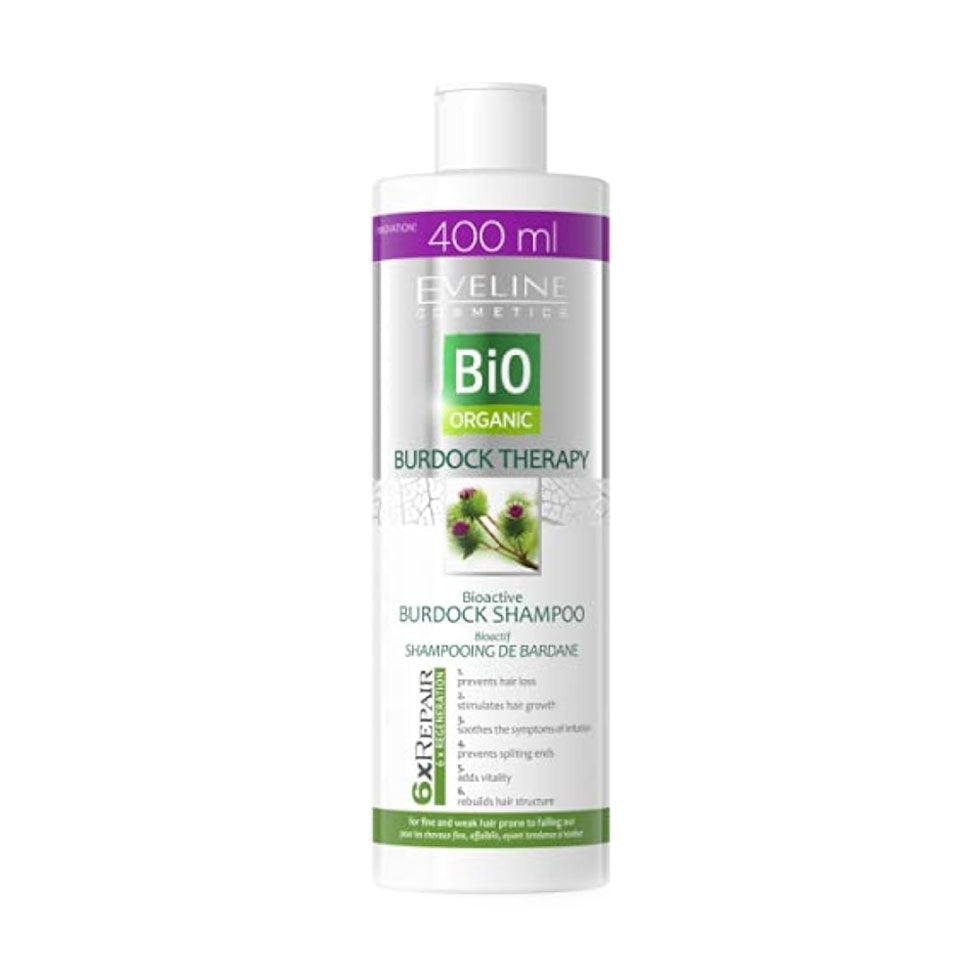 Eveline Bio Organic Burdock Therapy Bioactive Shampoo Preventing Hair Loss 400 ml