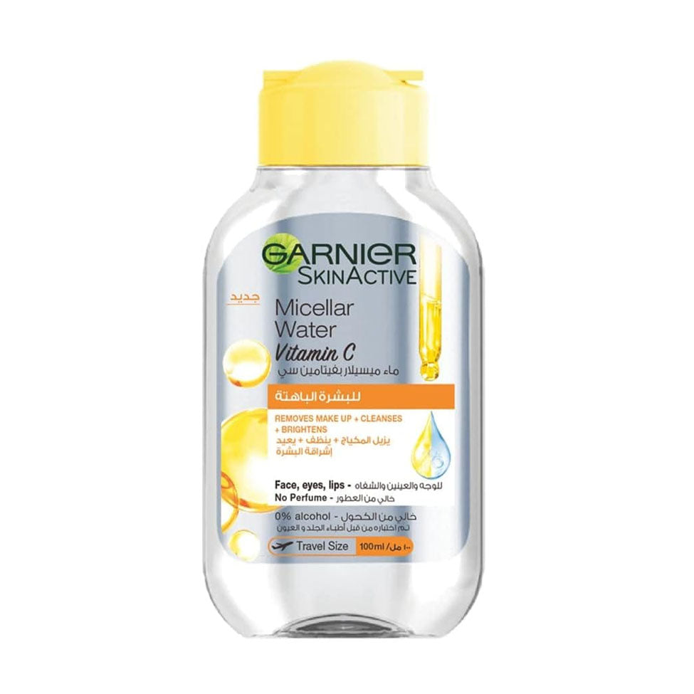 غارنييه ماء ميسلار مزيل مكياج سكن ايكتيف بفيتامين سي 100 مل