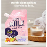 ابون قناع تقشير تبييض الحليب الفائق 30 جرام