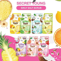 Joji Secret Young Silky Salt Scrub with Calendula and Mangosteen for Acne Reduction 350g