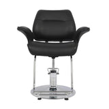 كرسي قص وميك اب نسائي اسود مع قاعدة فضية |  صيدلية.كوم.