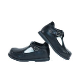 Girls' black open medical shoe 918835