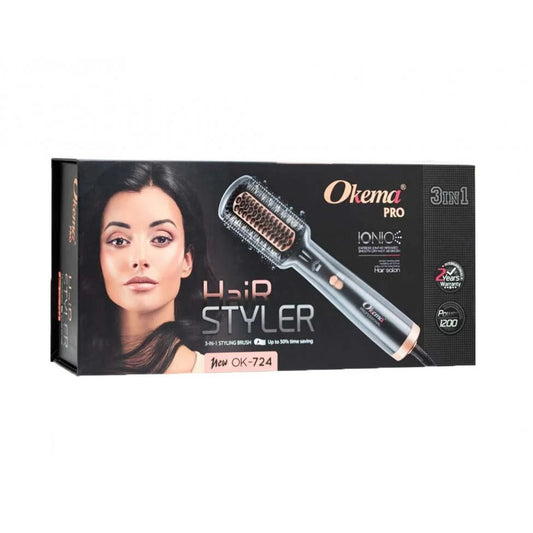 استشوار و فرشاة حرارية OK-724 من اوكيما