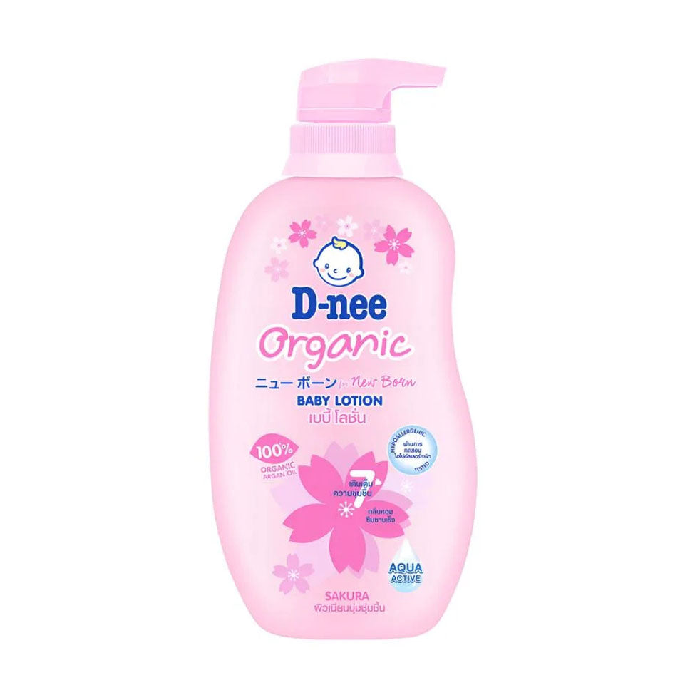 D-Nee Sakura Organic Newborn Baby Lotion 300 ml