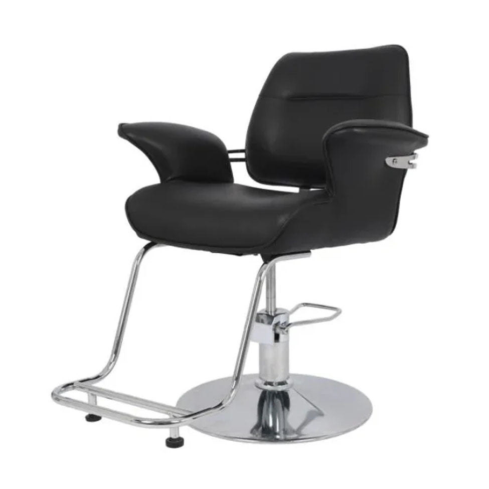 كرسي قص وميك اب نسائي اسود مع قاعدة فضية |  صيدلية.كوم.