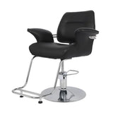 كرسي قص وميك اب نسائي اسود مع قاعدة فضية |  صيدلية.كوم.