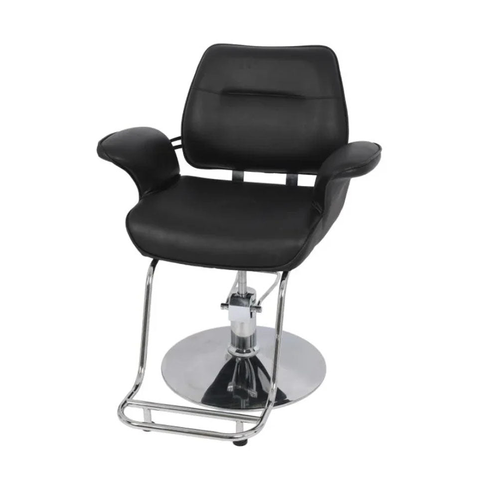 كرسي قص وميك اب نسائي اسود مع قاعدة فضية |  صيدلية.كوم.