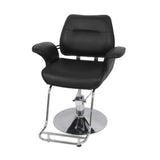 كرسي قص وميك اب نسائي اسود مع قاعدة فضية |  صيدلية.كوم.