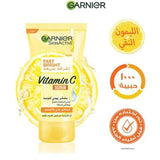 غارنييه مقشر الوجه سكن ايكتيف اشراقة سريعة فيتامين سي والليمون 150 مل