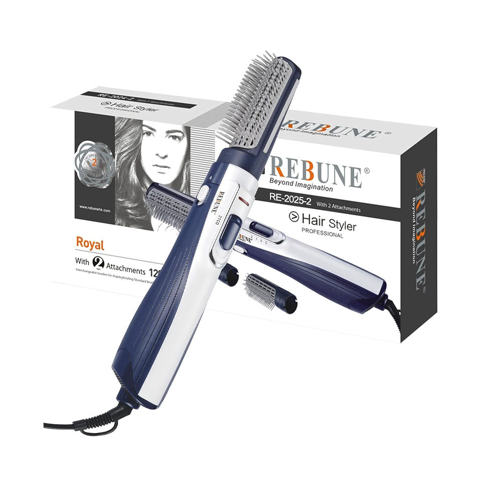 Rebune Hair Styler with 2 Attachments RE-2025-2 - 1200 Watt