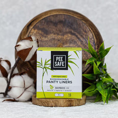 Pee Safe 100% Organic Cotton and Bamboo Antibacterial Daily Wipes 15 Wipes