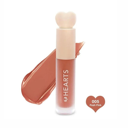 Hearts Liquid Lipstick Matte Blush Pink 005