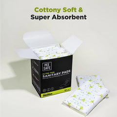 Pee Safe XX-Large Ultra Thin Sanitary Pads with Long Night Wings Extra 12 Pads