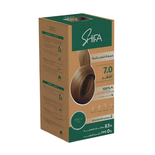 شفاء صبغة شعر دائمة 7.0 أشقر 100 مل