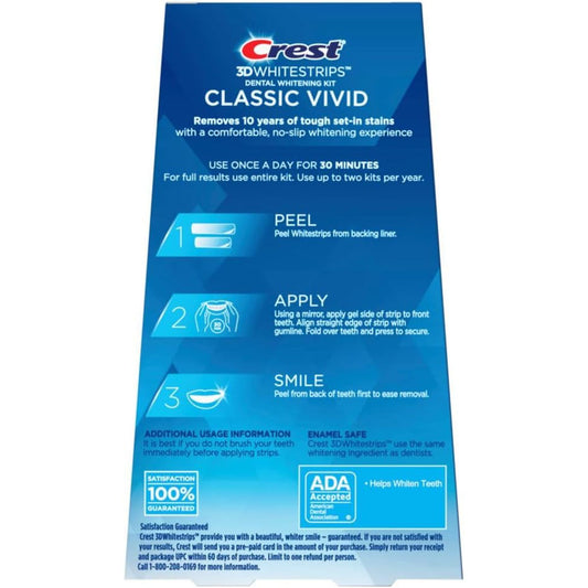 كرست 3D لصقات تبييض الاسنان 6 مراحل - 20 لصقة