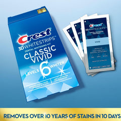كرست 3D لصقات تبييض الاسنان 6 مراحل - 20 لصقة