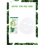 Garnier Facial Tissue Mask Dose Niacinamide For Oily Skin With Kale Extract 15g