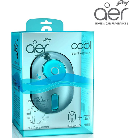 Godrej Air Freshener Aer Click Gel Cool Surf Blue 10 Ml