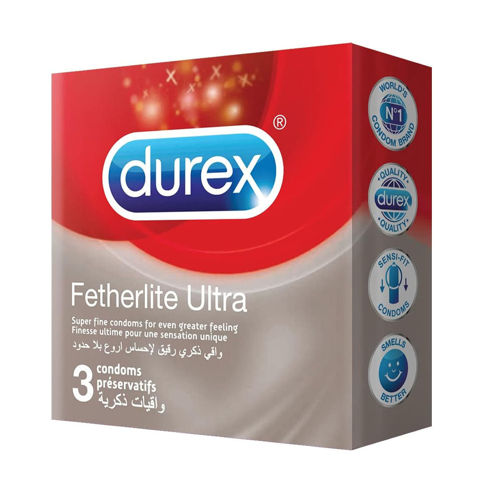 واقي ذكري فيذر لايت الترا من ديوركس 3 قطعة