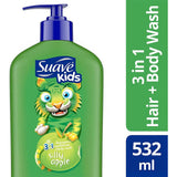 سواف شامبو بلسم و سائل استحمام اطفال 532مل 3 في 1 تفاح